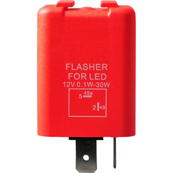 M-Tech LED FLASHER (��������) 2 ������ (L+-) 30x30x30mm - 1���