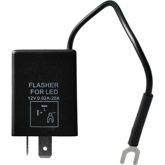M-Tech LED FLASHER (��������) 8 ������ (L+-) 30x30x30mm - 1���