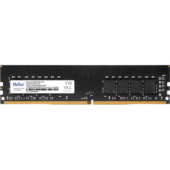 Netac ����� DDR4 UDIMM 8GB, 2666MHz, CL19 - (NTBSD4P26SP-08)