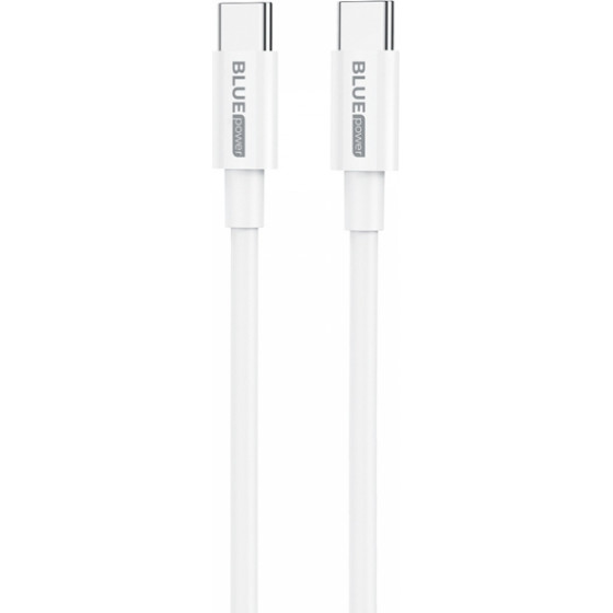 Blue Power Type C To Type C data cable 1m 5A white - (314528)