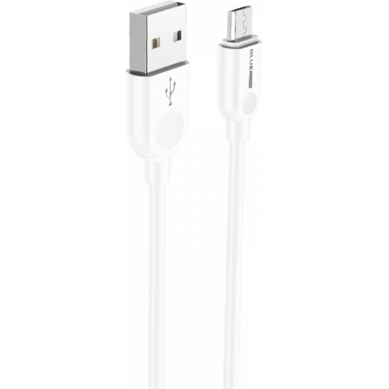 Blue Power USB To Micro USB data cable 2m 3A white - (314533)