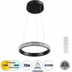 GloboStar DIAMOND �������� ��������� ���������-������ LED CCT 20W 2356lm 360� AC 220-240V - �������� �������� ���� ���������������� All In One ����� 6000k+������ 4500k+����� 2700k Dimmable �25cm - ����� - 3 Years Warranty - (61126)