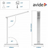 Avide Led Desk Lamp Scott White 12W - (ABLDL-12W-SC-W)