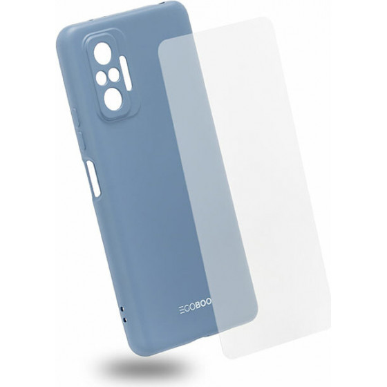 EGOBOO Case TPU Cloudy Grey +Tempered Glass(Xiaomi Redmi Note 10PRO) - (XNOT10PDTPUGREYGL)