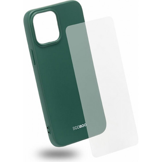 Egoboo Case Tpu Pine Green+Tempered Glass (Iphone 13 Pro Max) - (IPC13PMTPUGRNGL)