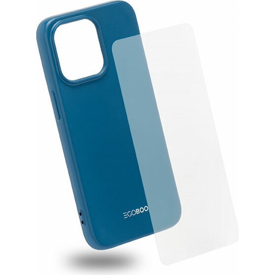 Egoboo Case Tpu Sky Blue+Tempered Glass (Iphone 13 Pro) - (IPC13PTPUBLUEGL)