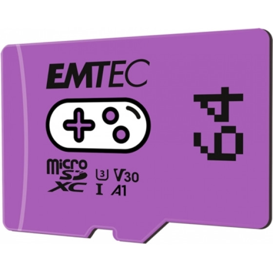 Emtec Memory Card Microsd UHS-I U3 V30 A1 64GB Gaming - (ECMSDM64GXCU3G)