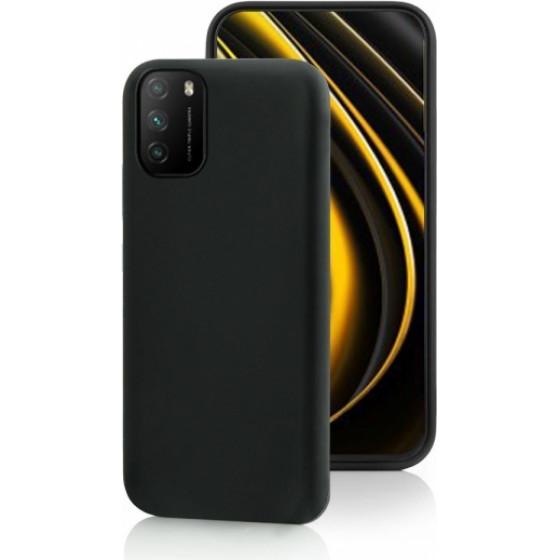 Fonex Tpu Case 0.6mm Xiaomi Poco M3 Black Backcover - (BLK1587B)