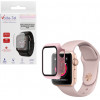 Volte-Tel Tempered Glass Apple Watch 40mm 1.57'' 9H 0.30mm Pc Edge Cover With Key 3D Full Glue Full Cover Pink - (5205308305122)