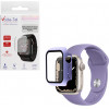Volte-Tel Tempered Glass Apple Watch 40mm 1.57'' 9H 0.30mm Pc Edge Cover With Key 3D Full Glue Full Cover Purple - (5205308305139)