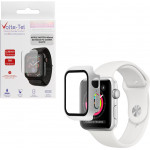 Volte-Tel Tempered Glass Apple Watch 40mm 1.57'' 9H 0.30mm Pc Edge Cover With Key 3D Full Glue Full Cover White - (5205308305108)