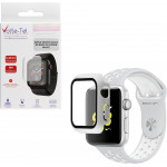 Volte-Tel Tempered Glass Apple Watch 41mm 1.69'' 9H 0.30mm Pc Edge Cover With Key 3D Full Glue Full Cover White - (5205308305153)