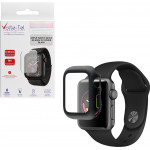 Volte-Tel Tempered Glass Apple Watch 42mm 1.65'' 9H 0.30mm Pc Edge Cover With Key 3D Full Glue Full Cover Black - (5205308305191)