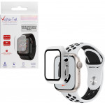 Volte-Tel Tempered Glass Apple Watch 42mm 1.65'' 9H 0.30mm Pc Edge Cover With Key 3D Full Glue Full Cover White - (5205308305207)