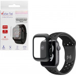 Volte-Tel Tempered Glass Apple Watch 44mm 1.78'' 9H 0.30mm Pc Edge Cover With Key 3D Full Glue Full Cover Black - (5205308305221)