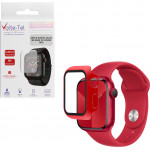 Volte-Tel Tempered Glass Apple Watch 44mm 1.78'' 9H 0.30mm Pc Edge Cover With Key 3D Full Glue Full Cover Red - (5205308305245)