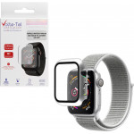 Volte-Tel Tempered Glass Apple Watch 44mm 1.78'' 9H 0.30mm Pc Edge Cover With Key 3D Full Glue Full Cover Silver - (5205308305269)