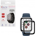 Volte-Tel Tempered Glass Apple Watch 44mm 3D Edge 1.78'' 9H 0.30mm Full Glue Full Cover Black - (5205308305641)