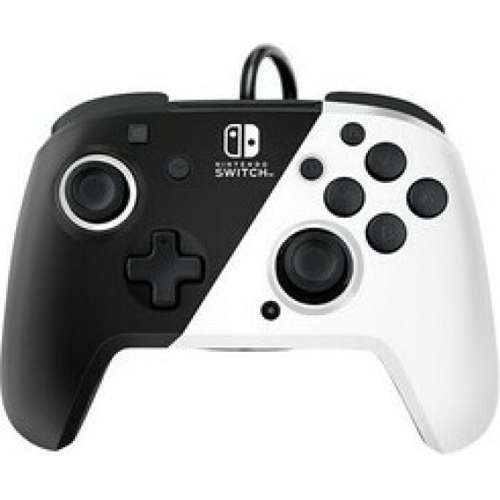 PDP Faceoff Deluxe+ Audio Nintendo Switch Controller - ����������� - Black & White - (500-134-EU-BW)