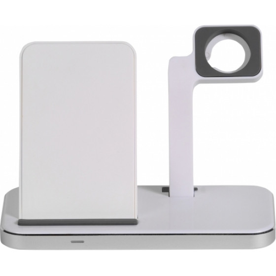 Vivanco Qi Stand 10W Charger With Apple Watch Holder White - (62493)