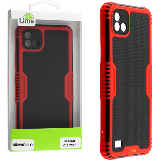 Lime Successories ���� Realme C11 2021 6.52'' Armadillo Camera Guard Red - (5205308307607)