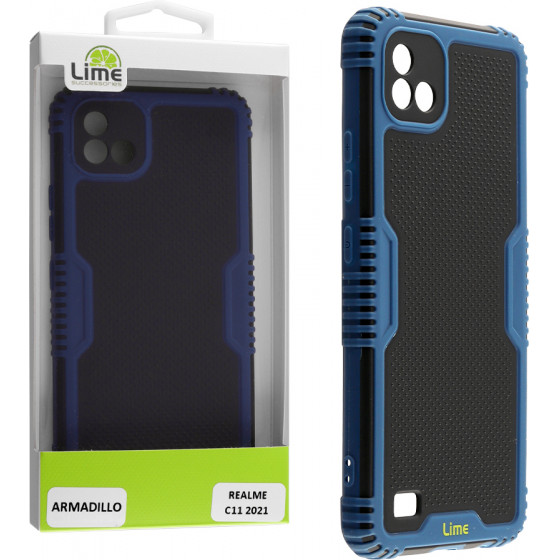 Lime Successories ���� Realme C11 2021 6.52'' Armadillo Camera Guard Blue - (5205308307577)