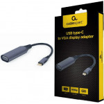 Cablexpert Usb TYPE-C To Vga Display Adapter Space Grey Retail Pack - (A-USB3C-VGA-01)