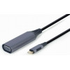 Cablexpert Usb TYPE-C To Vga Display Adapter Space Grey Retail Pack - (A-USB3C-VGA-01)