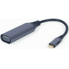Cablexpert Usb TYPE-C To Vga Display Adapter Space Grey Retail Pack - (A-USB3C-VGA-01)