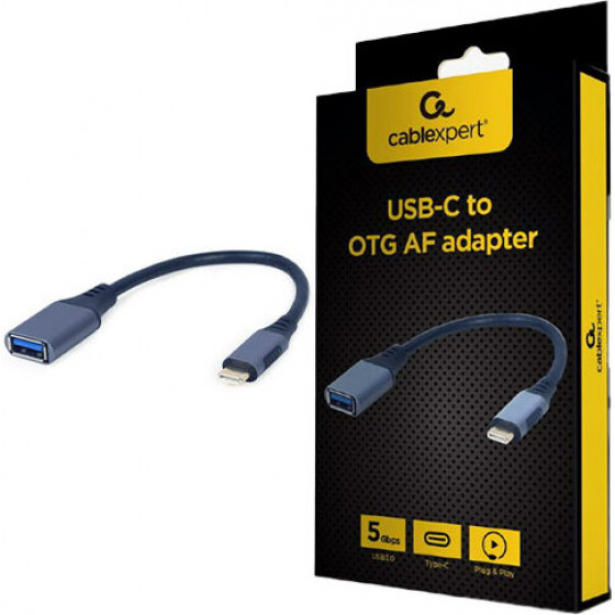Cablexpert USB-C To Otg Af Adapter Space Grey Retail Pack - (A-USB3C-OTGAF-01)