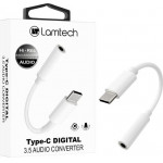 Lamtech TYPE-C Adapter Cable Audio Jack 3,5MM White - (LAM023831)