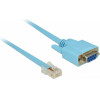 DeLock ������� Serial RS-232 DB9 Female �� RJ45 male, 1m, ���� - (63341)