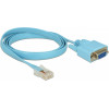 DeLock ������� Serial RS-232 DB9 Female �� RJ45 male, 1m, ���� - (63341)