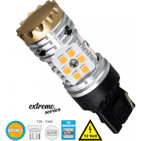 GloboStar ����� ����������� T20 - 7440 - W21W 3rd Generation Can-Bus Extreme Series LED 30 SMD 3030 24W 2880lm 360� DC 12V IP20 ��������� - (81150)