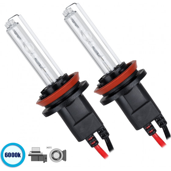 GloboStar H11 ��� 2 x ������ ������� �������� ����������� & ������������ Xenon HID 70W 6400lm IP20 ����� ����� 6000K - (84007)