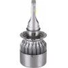 GloboStar H7 C6 Line KIT ������� �������� ����������� & �������� 1st Generation Can-Bus Series LED CREE CXB COB 72W 7600lm DC 8-48V ��������� IP65 ����� ����� 6000K - (82003)