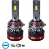 GloboStar HIR2 9012 HL Line KIT ������� �������� ����������� & �������� 3rd Generation Can-Bus Extreme Series LED CREE CXB COB 100W 24000lm DC 9-32V ��������� IP67 ����� ����� 6000K - (82091)