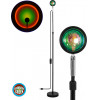 GloboStar �������� Minimal ���������� ��������� ��������� �������� LED 12W DC 5V �� Projector LENS ������� ��� & ������� ����������� USB Rotation Head 180� RAINBOW GREEN - (00821)