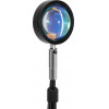GloboStar �������� Minimal ���������� ��������� ��������� �������� LED 12W DC 5V �� Projector LENS ������� ��� & ������� ����������� USB Rotation Head 180� RAINBOW GREEN - (00821)
