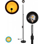 GloboStar �������� Minimal ���������� ��������� ��������� �������� LED 12W DC 5V �� Projector LENS ������� ��� & ������� ����������� USB Rotation Head 180� SUN - (00819)