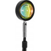 GloboStar �������� Minimal ���������� ��������� ��������� �������� LED 12W DC 5V �� Projector LENS ������� ��� & ������� ����������� USB Rotation Head 180� RAINBOW BLUE - (00817)