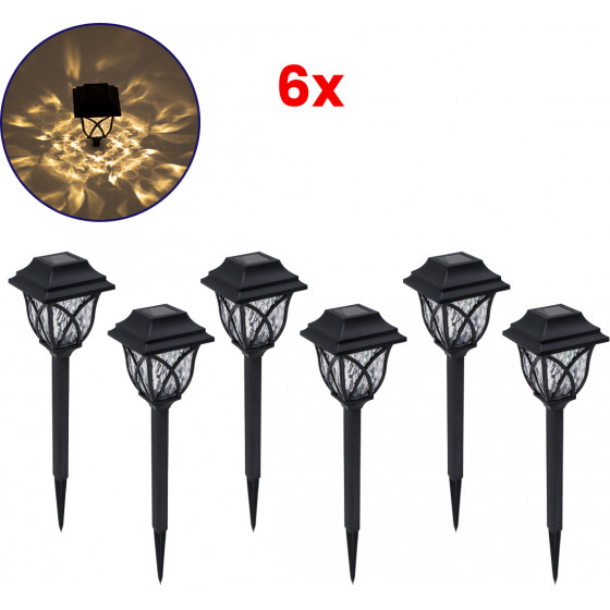 GloboStar ��� 6 �������� �������� ������ ��������� LED SMD 1W 100lm �� ������������ �������� 600mAh - ������������ ����� �� ��������� ������-������ ��������� IP65 ������ ����� ��������� ����� ����� 3000K - (85702)