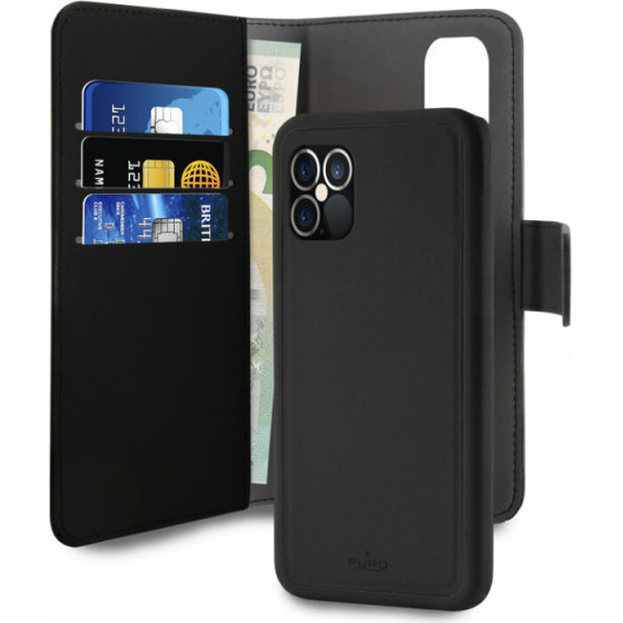 Puro ���� bookstyle ��� �Phone 12 Pro Max - M���� - (IPC1267BOOKC3BLK)