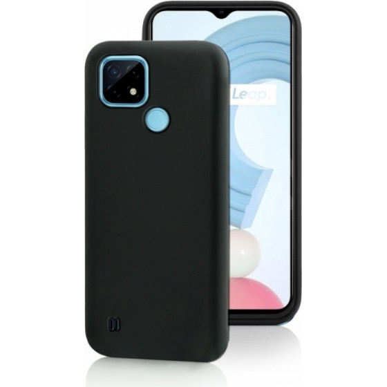 Fonex Tpu Case 0.6mm Realme C21 Black Backcover - (BLK1565B)