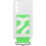 Samsung ���� S22 5G S901 Silicone Cover With Strap White Packing Or - (EF-GS901TWEGWW)