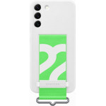 Samsung ���� S22 Plus 5G S906 Silicone Cover With Strap White Packing Or - (EF-GS906TWEGWW)