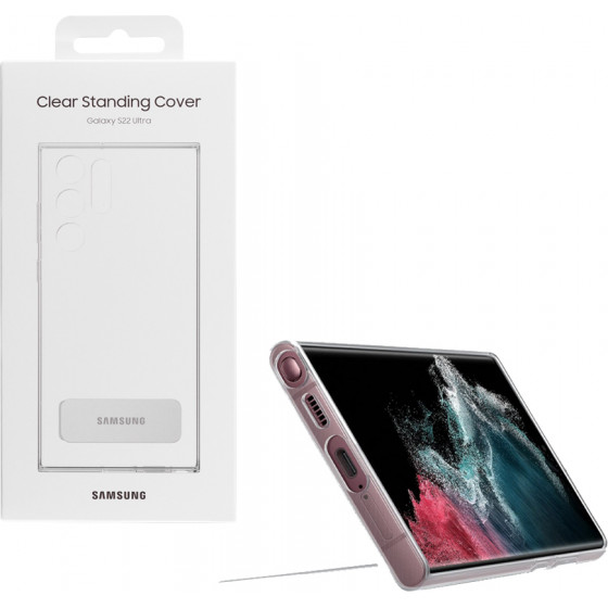 Samsung ���� S22 Ultra 5G S908 Clear Cover Standing ������� Packing Or - (EF-JS908CTEGWW)