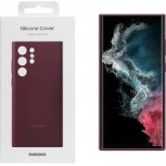 Samsung ���� S22 Ultra 5G S908 Silicone Cover Burgundy Packing Or - (EF-PS908TEEGWW)