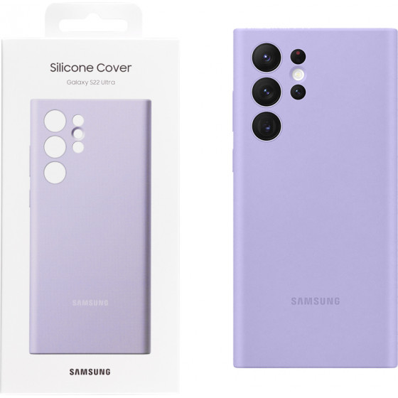 Samsung ���� S22 Ultra 5G S908 Silicone Cover Lavender Packing Or - (EF-PS908TVEGWW)