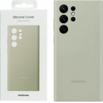 Samsung ���� S22 Ultra 5G S908 Silicone Cover Olive Green Packing Or - (EF-PS908TMEGWW)